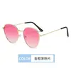 Gafas de Sol Ovaladas con Montura Grande, Protección UV, Gafas de Sol para Conducir, Metal Estilo Callejero Modernas Versátiles