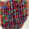 Fábrica de origen nuevo patrón de dragón negro colorido ágata cuentas sueltas ágata con cuentas diy joyería accesorios para ropa fábrica
