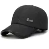 Gorra de lana de invierno para hombre con protección para las orejas, gorra de béisbol cálida para mediana edad y ancianos, papá, abuelo, ancianos, gorra de béisbol gruesa con forro de vellón