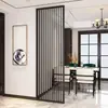 Pantalla de Acero Inoxidable de Lujo Ligero, Nueva Mampara de Sala de Estar Estilo Chino, Diseño Sencillo Floral Calado para Decoración de Entrada