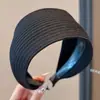 Diadema Exquisita Maillard de Ala Ancha y Corona Alta para Mujer, Nueva Diadema de Otoño 2026, Accesorio para el Cabello de Uso Diario de Alta Gama