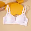 Sujetador de desarrollo para niñas de la pubertad, ropa interior femenina para escuela secundaria, de algodón puro, fino, acolchado, pecho grande, pequeño.