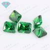 Huagang Gema Retangular Chanfrada Zircônia Verde Pedra Solta Atacado Pequeno Octógono Diamante Artificial Avó Zircônia Verde Gema