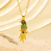 Colar de Pica-Pau com Gotejamento de Óleo de Animal Novo Transfronteiriço, Luxo Leve, Acessório com Pingente de Pássaro de Design de Nicho Criativo Personalizado