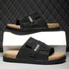 Chinelos Birkenstock Masculinos Antiderrapantes de Verão para Usar Fora de Casa ao Ar Livre Antiderrapantes para Beira-Mar Praia Rastreamento Cortiça Chinelos de Tamanho Grande