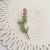 Plantas Aquáticas Artificiais e Acessórios Verdes, Acessórios de Folhas de Plantas Falsas, Materiais DIY para Paisagismo, Decoração de Broche de Eucalipto de Três Galhos
