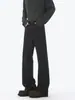 Pantalones Casuales Estilo Americano de Trabajo, Marca Trendy de Primavera, Patchwork, Corte Limpio, Holgado, Recto, Pierna Ancha, Largos, Unisex