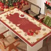 Nuevo Mantel de Silicona con Ambiente Festivo, Impermeable, Resistente al Aceite, No Requiere Lavado, Mantel para Mesa de Navidad y Año Nuevo, Mantel para Mesa de Café, Mantel Protector
