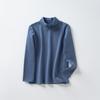 Camiseta Térmica de Base Cálida para Otoño e Invierno para Niños, Top de Otoño para Niños Estilo Coreano de Cuello Medio, Ropa Interior para Bebés Niñas Top de Color Sólido de Cuello Medio-Alto