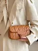 Bolsas Textura Fashionável Bolsa de Axila Feminina Tendência 2025 Nova Bolsa de Ombro com Corrente Europeia e Americana Luxo Acessível Versátil Bolsa Transversal