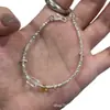Pulsera de Plata de Ley 925 Hecha a Mano Tailandesa de Sicilia Plata Rota Cristal Blanco Natural Citrino Versátil para el Uso Diario
