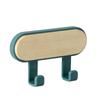 Gancho de Madera de Cabeza Redonda Gancho Adhesivo Multifuncional para el Hogar Sin Clavos Fuerte Capacidad de Carga Gancho Creativo Sin Perforaciones Gancho Detrás de la Puerta