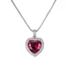 Cadena para Clavícula de Plata Chapada con Zirconia para Mujer, Colgante Cuadrado de Diamante, Forma de Gota de Agua, Pera, Transfronterizo, Transmisión en Vivo Xiaohongshu Douyin, Venta al por Mayor