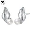 Pendientes de Plata de Ley S925 con Aguja y Perlas de Guisante para Mujer, Pendientes de Moda Exquisitos de Gama Alta con Circonita, Joyería de Oreja de Nicho