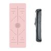 Tapete de viaje delgado portátil para viaje 1.5mm tapete de yoga caucho natural color coco parte inferior antideslizante resistente al desgaste almacenamiento