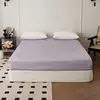 Sábana bajera de algodón de fibra larga de Xinjiang de 100 hilos, Cubre cama de satén de algodón puro, Protector de colchón, Cubre cama