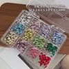 Conjunto K9 colorido de diamantes redondos pequenos com base pontiaguda, um acessório popular e moderno para nail art de diamantes, diamantes ultra brilhantes para nail art, atacado
