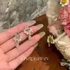 Pendientes de Mariposa Azules Azucarados Ultra Brillantes de Primavera y Verano, Estilo de Lujo de Alta Gama, Pendientes de Perlas Sintéticas, Pendientes de Nicho y Únicos