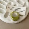 Diseño Poligonal Color Resina Anillo Femenino Personalidad Exagerado Único Exquisito Moda Anillo Anillo