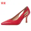 Liu Fu En Stock Nuevo Modelo Primavera 2026 Comercio Exterior Tallas Grandes Zapatos de Mujer Punta Fina Tacón de Aguja Moda Sandalias de Tacón Alto