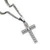 1 Pieza Moda Europea y Americana Simple Hip Hop Forma de Cruz Collar con Colgante para Hombre
