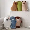 Almofada de Pelúcia Fofa em Formato de Cachorro para Sofá, Almofada Decorativa Criativa para Sala de Estar, Janela de Canto e Tatami
