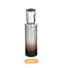 Botellas de set de productos de cuidado de la piel personalizadas, botellas dispensadoras de vidrio tipo prensa de lujo ligero, botellas de vacío para loción de 120 ml, pueden tener marca OEM