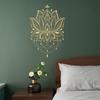 Fanqi novo FX64224 simples artístico Lótus quarto Xuan sala de estar decoração de parede adesivos de parede autoadesivos