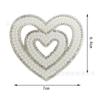 Accesorios al por mayor de fábrica, figura de amor caliente, parche de tela adhesivo termofusible con forma de corazón de perla, decoración de ropa con diamantes de imitación