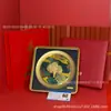 Nuevo Estilo Ornamenta de Disco de Ganoderma Lucidum de Lujo, Regalo Conmemorativo Estilo Chino, Ornamenta Cuadrado Artístico, Regalo de Gama Alta