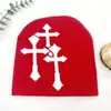 Venta Directa de Fábrica Gorro Jacquard Cruzado Popular Europeo y Americano Gorro de Punto Mismo Estilo para Hombres y Mujeres Gorro de Lana Hip-Hop Estilo Caliente Transfronterizo
