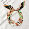 Pañuelo de seda diadema para el pelo femenina goma para el pelo Red popular asa de bolsa de corbata verano fino francés súper de hadas cuerda para la cabeza cinta cinta tocado
