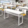 Mesa de treinamento para duas pessoas, pode ser combinada, conjunto de mesa e cadeira simples moderno, mesa de conferência, mesa longa para escolas e instituições educacionais