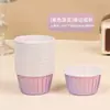 Caixa de Embalagem para Cupcakes Dia das Mães 2025 Fundo Placa Fada Madrinha Decorativo Transparente Destaque Caixa Portátil 6 Grãos