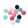 Personalizado de Fábrica Colorido Bolas de Diamante de Resina Pesadas con Cuentas Moda Cuentas Sueltas Pulsera DIY Llavero Accesorios de Joyería