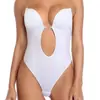 Ropa interior europea y americana hermosa de una pieza para la espalda, Sujetador sexy de una pieza, Espalda grande descubierta, Senos grandes, Sujetador pequeño, Vestido de noche formal