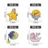 Lindo Dibujo Animado El Principito Hada de las Estrellas Broche Luna Hermosa Insignia Personalizada Rosa Tapa Dura Decorativo Ropa para Regalar