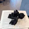 Estilo Coreano Alta Qualidade Marrom Moca Bolinhas Laço Presilha Banana Parte de Trás da Cabeça Rabo de Cavalo Alto Versátil Temperamento Acessório de Cabelo 11cm