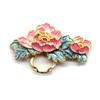 F60455 Cobre Feito à Mão DIY Bicolor Bolinha Pastel Esmeralda Acessórios Básicos Ornamento de Cabelo Material Hanfu 29*47mm