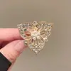 Broche Floral Europeo y Americano Transfronterizo, Decoración Vintage de Flor de Alto Nivel para Abrigo, Ramillete, Pin de Fijación Anti-Exposición