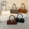 Bolso de hombro de moda con patrón de lichi, bolso cruzado versátil para mujer, bolso de mano tipo almohada estilo vintage versión coreana