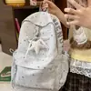 Mochila estrellada estilo ins nueva para estudiantes mujeres, linda bolsa escolar de gran capacidad para estudiantes de secundaria y preparatoria, mochila casual para viajes