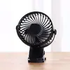 Ventilador Pequeno de Clipe USB Recarregável para Casa Dormitório Ventilador de Parede Portátil Ventilador de Clipe Silencioso Sem Escovas para Carrinho de Bebê ao Ar Livre