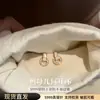 Pendientes Geométricos de Plata de Ley 999 con Cierre de Mariposa, Diamante Brillante y Madreperla para Mujer 2026, Pendientes de Lujo Ligero con Acabado de Alta Gama, Exquisitos y Versátiles Accesorios para Pendientes