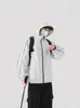 Jaqueta Workwear Americana Masculina Primavera e Outono Jaqueta Bomber Marca Tendência Masculina Retrô Bonito Top