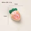 Accesorios de Resina DIY de Dibujos Animados Mini Fresa Tricolor Pasador para el Cabello Funda de Teléfono Hebilla de Zapato Llavero Colgante Accesorios