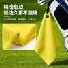 Toalha de waffle para golfe transfronteiriça de secagem rápida com mosquetão magnético forte, toalha portátil para esportes ao ar livre para limpar bolas e tacos