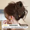Pinza de Garra de Felpa Otoño e Invierno para Mujer Tacto de Alta Gama 2026 Nuevo Estilo para Cabello Grueso Parte Posterior de la Cabeza Pinza de Tiburón Pasador Accesorios para el Cabello
