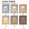 Luminária de cabeceira nórdica com um toque luxuoso e sofisticado, luminária de mesa decorativa em forma de abóbora para o quarto, abajur criativo de vidro vintage para pousadas