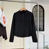 Chamarra de cuello alto con doble cremallera para mujer, capa interior de forro polar de doble cara para otoño e invierno, abrigo corto forrado de polar estilo nuevo 2026